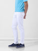Men's White Slim Fit Casual Jeans