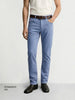 Men's Blue Slim Fit Casual Jeans