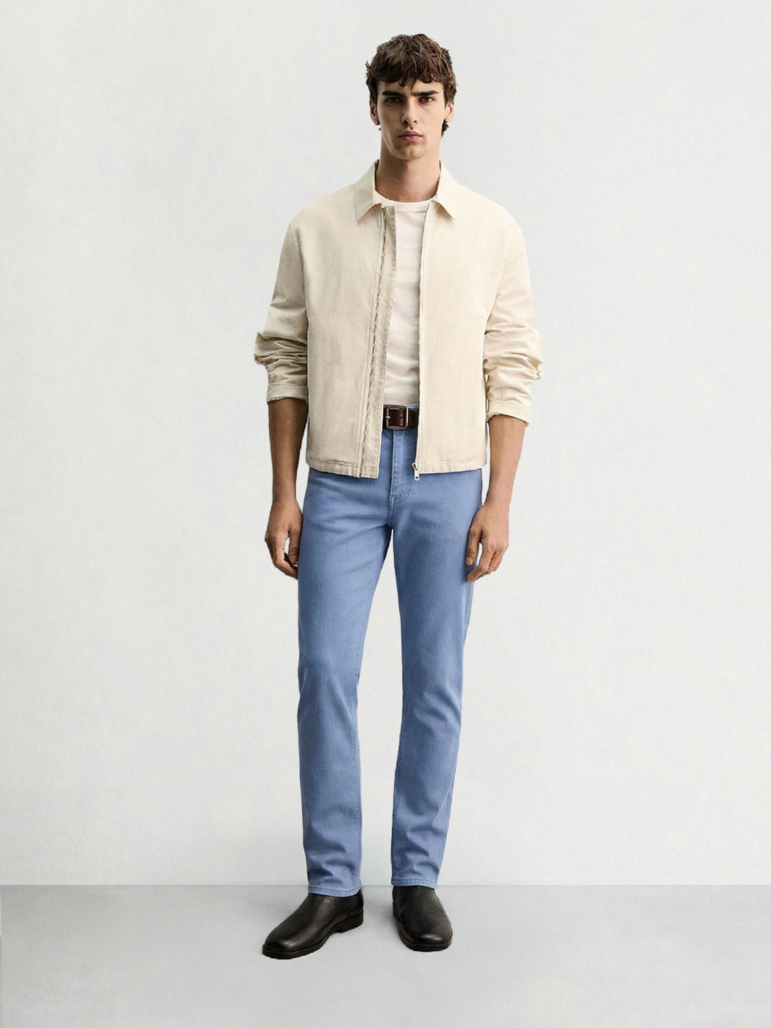 Men's Blue Slim Fit Casual Jeans