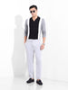 Men's Steel Grey Regular Fit Solid Casual Trousers