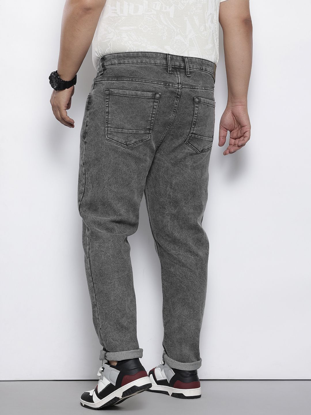 Men's Oversized Grey  Jeans