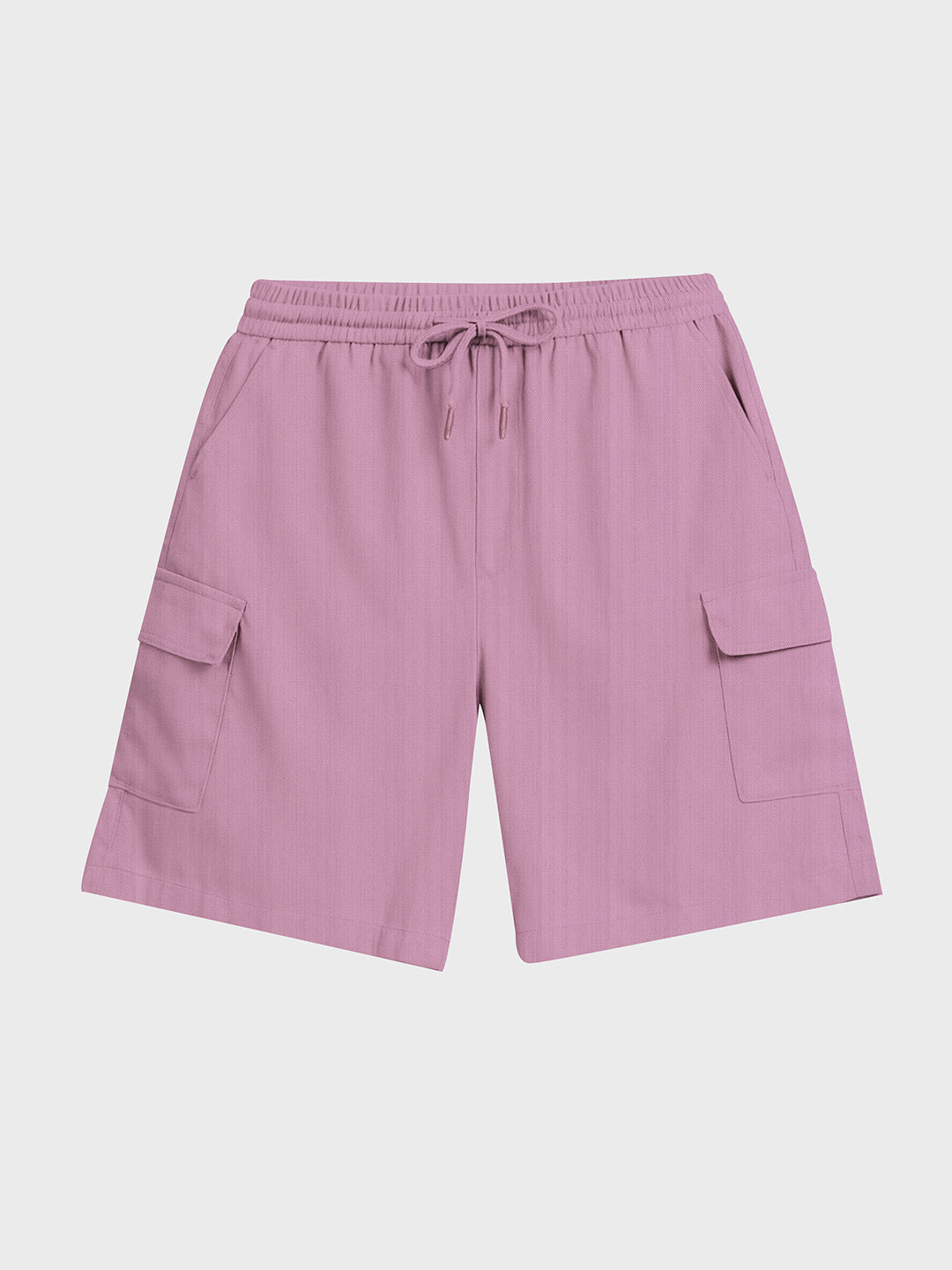 Men's Purple Relaxed Fit Solid Resort Wear Shorts