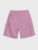 Men's Purple Relaxed Fit Solid Resort Wear Shorts