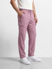 Men's Purple Straight Fit Solid Casual Cargo