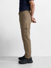 Men's Khaki Straight Fit Solid Casual Cargo