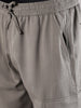 Men's Grey Straight Fit Solid Casual Cargo