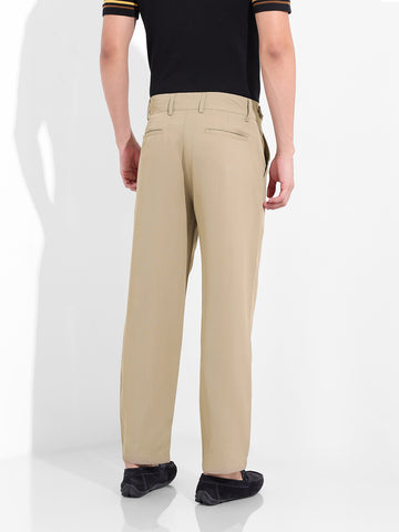 Men's Elmwood Regular Fit Solid Casual Trousers