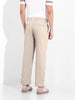 Men's Grey Regular Fit Solid Casual Trousers