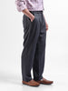 Men's Grey Loose Fit Casual Trousers