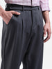 Men's Grey Loose Fit Casual Trousers