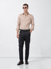 Men's Black Relaxed Fit Casual Trousers
