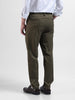 Men's Olive Relaxed Fit Casual Trousers