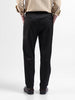 Men's Black Relaxed Fit Casual Trousers