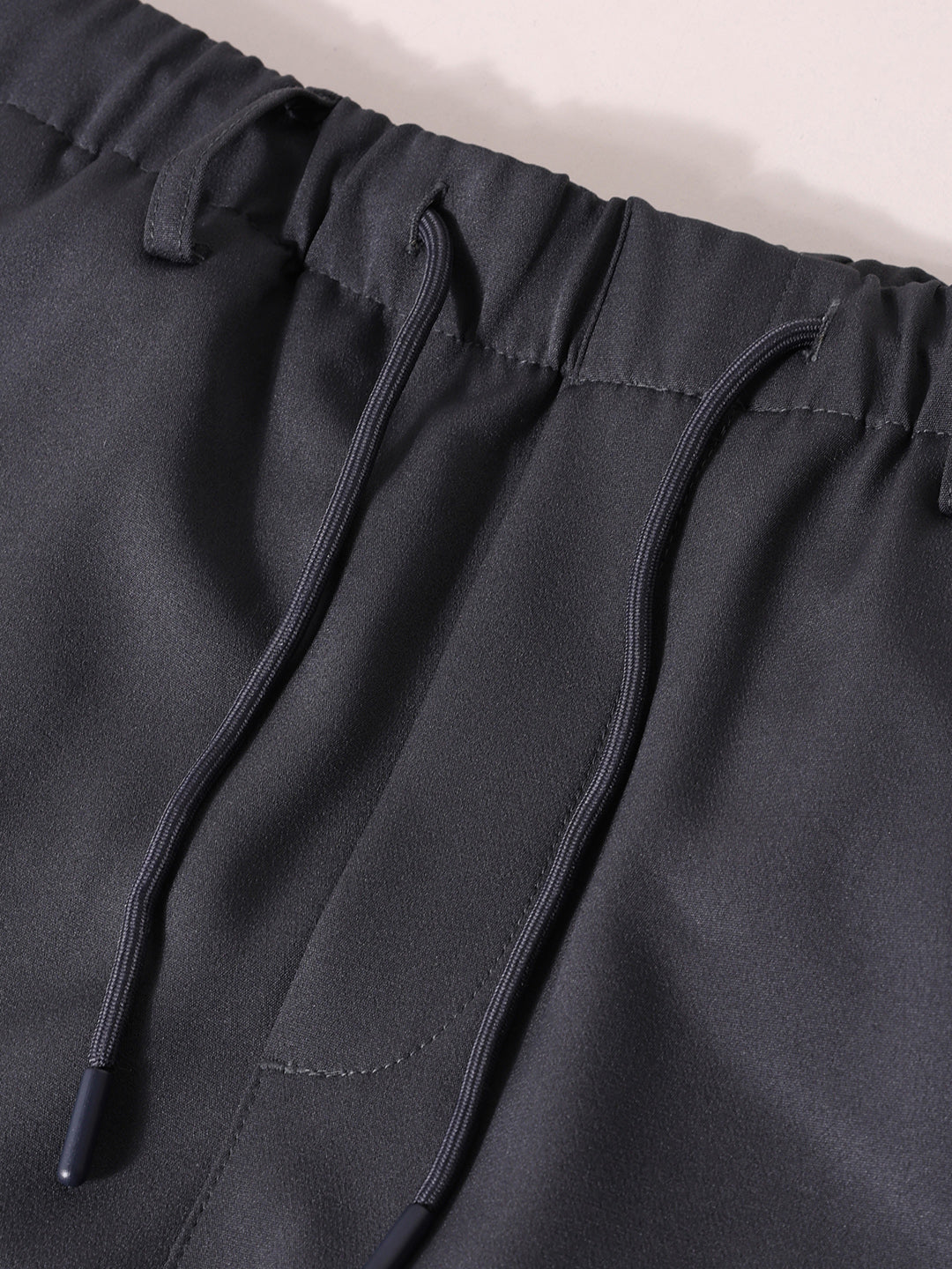 Men's Grey Regular Fit Retro Joggers