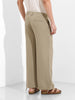 Men's Earthy Green Regular Fit Embroided Retro Joggers