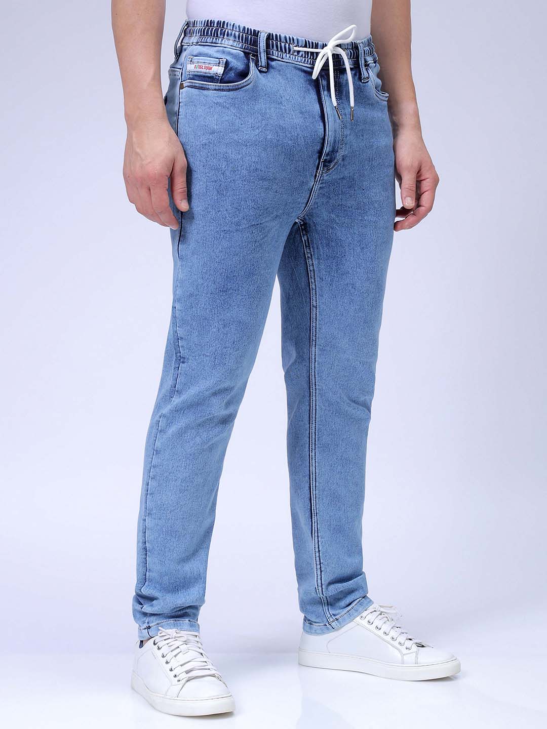 Men's Blue Regular Fit Casual Jeans