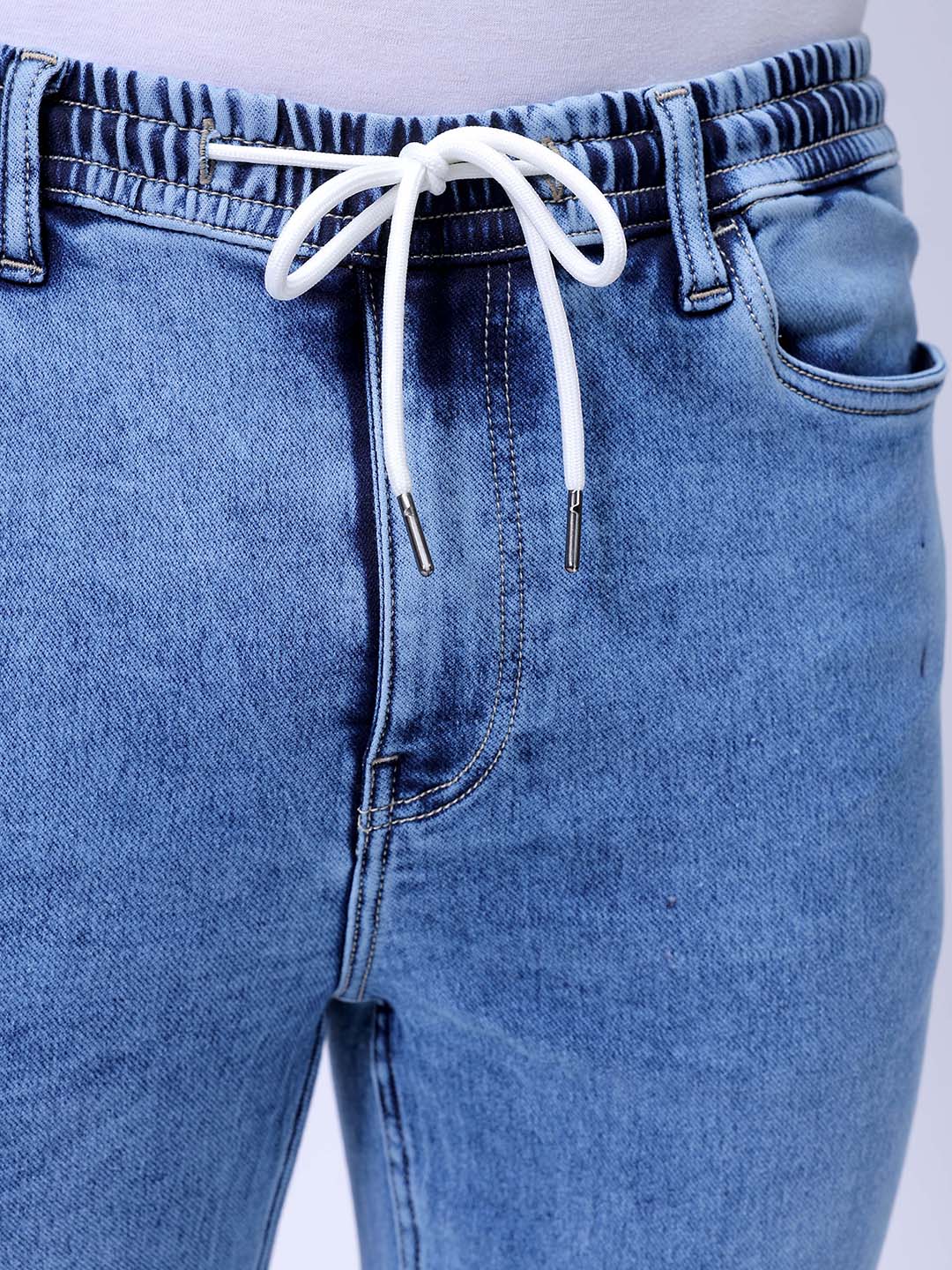 Men's Blue Regular Fit Casual Jeans