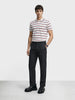 Men's Black Relaxed Fit Solid Casual Trousers