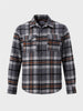 Men's Grey Regular Fit Checkered Casual Shirt
