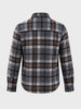 Men's Grey Regular Fit Checkered Casual Shirt