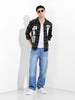 Men's Green Relaxed Fit Printed  Street Shirt