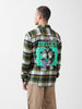 Men's Green Relaxed Fit Checkered Street Shirt