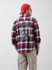 Men's Red Relaxed Fit Checkered Street Shirt