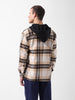 Men's Khaki Relaxed Fit Checked Casual Shirt