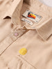 Men's Cream Regular Fit Floral Printed Resort Wear Shirt
