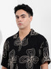 Men's Black Relaxed Fit Casual Shirt