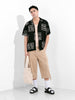 Men's Black Relaxed Fit Casual Shirt