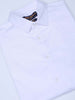 Men's White Regular Fit Solid Textured Shirt