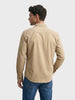 Men's Beige Regular Fit Solid Street Wear Shirt