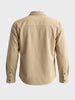 Men's Beige Regular Fit Solid Street Wear Shirt