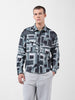 Men's Green Regular Fit Printed Textured Shirt