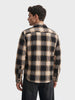 Men's Black Relaxed Fit Checkered Casual Shirt