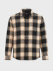 Men's Black Relaxed Fit Checkered Casual Shirt