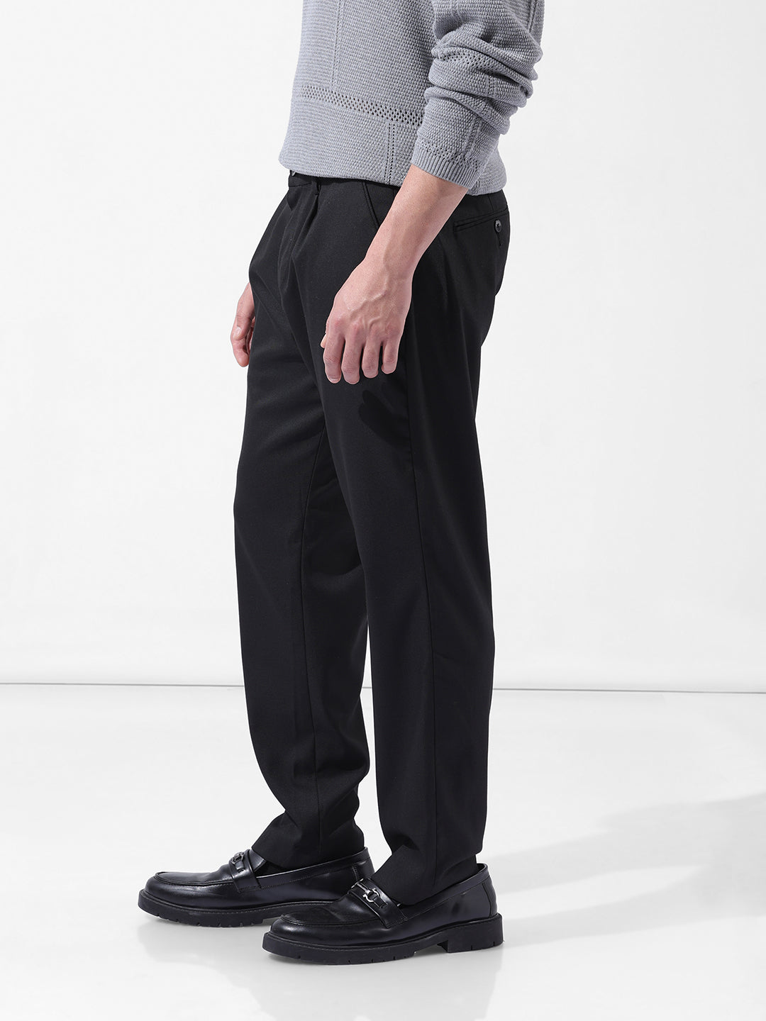 Men's Slim Fit Black Trousers