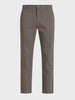 Men's Grey Regular Fit Solid Casual Chinos