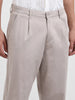 Men's Grey Relaxed Fit Casual Chinos