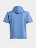Men's Blue Relaxed Fit Embroidered Casual T-Shirts