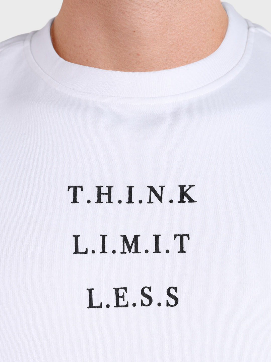 Men's White Relaxed Fit Printed Casual T-Shirt