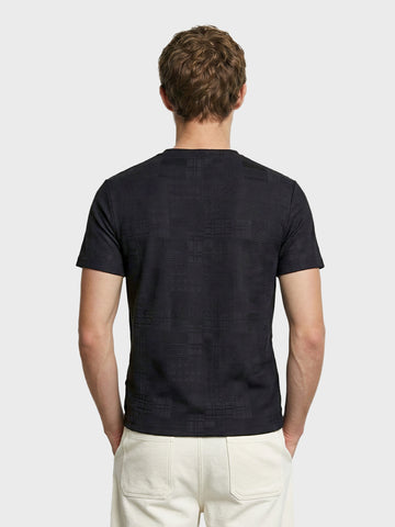 Men's Black Slim Fit Solid Casual T-Shirt