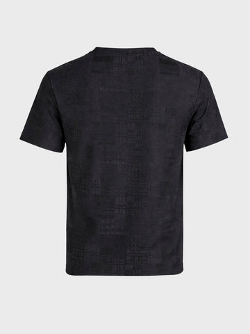 Men's Black Slim Fit Solid Casual T-Shirt
