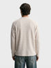 Men's Cream Regular Fit Solid Casual T-Shirt
