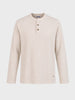 Men's Cream Regular Fit Solid Casual T-Shirt