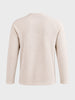 Men's Cream Regular Fit Solid Casual T-Shirt