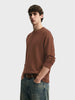 Men's Brown Regular Fit Solid Casual T-Shirt