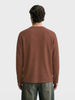 Men's Brown Regular Fit Solid Casual T-Shirt