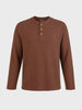 Men's Brown Regular Fit Solid Casual T-Shirt